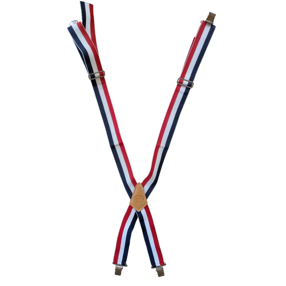 Nicholas Suspenders Mens Americana Preppy Patriotic Dapper Heritage Made in USA